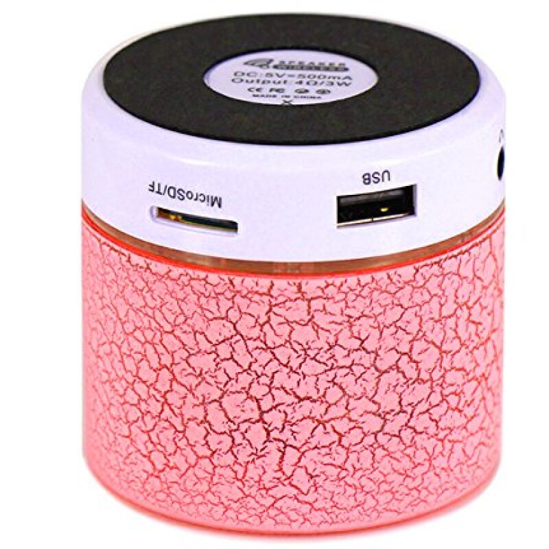 Wireless Bluetooth Speaker FM and Colourful USB Music Sound Box Hand-Free Call with Mic for Phone--0