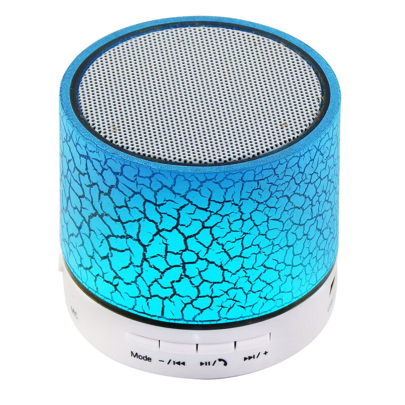 WPAIER A9 Burst pattern Wireless Bluetooth speaker LED Colorful bluetooth speaker Support TF card outdoor portable (Color : Blue)--0