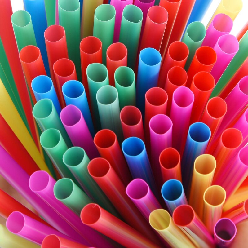 Fancy Plastic Straw, Drinking Straws Colorful, Flexible Bendy Party Straws, Colorful Disposable Extra Long Straws--2