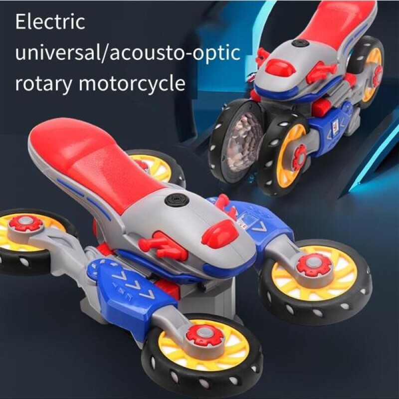 Electric Universal Car Cool Rotating Motorcycle Deformation Car Light Music Children's Toy Car--2