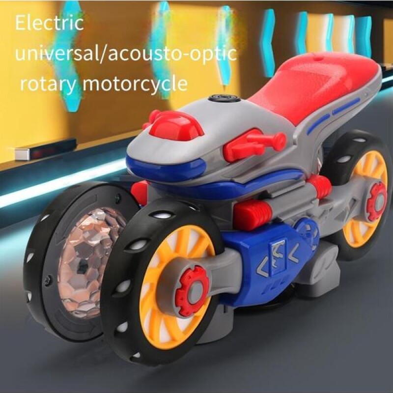 Electric Universal Car Cool Rotating Motorcycle Deformation Car Light Music Children's Toy Car--0