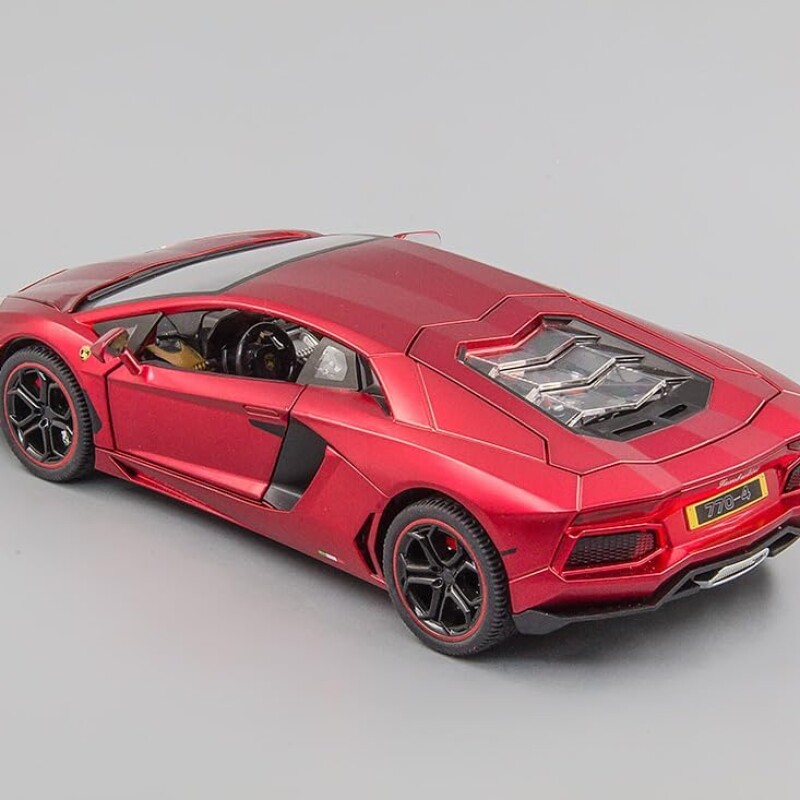 1:32 Scale Diecast Car Model Compatible for Lamborghini LP770 LP780 Toy Car, Zinc Alloy Pull Back Vehicle Toy with Sound--2