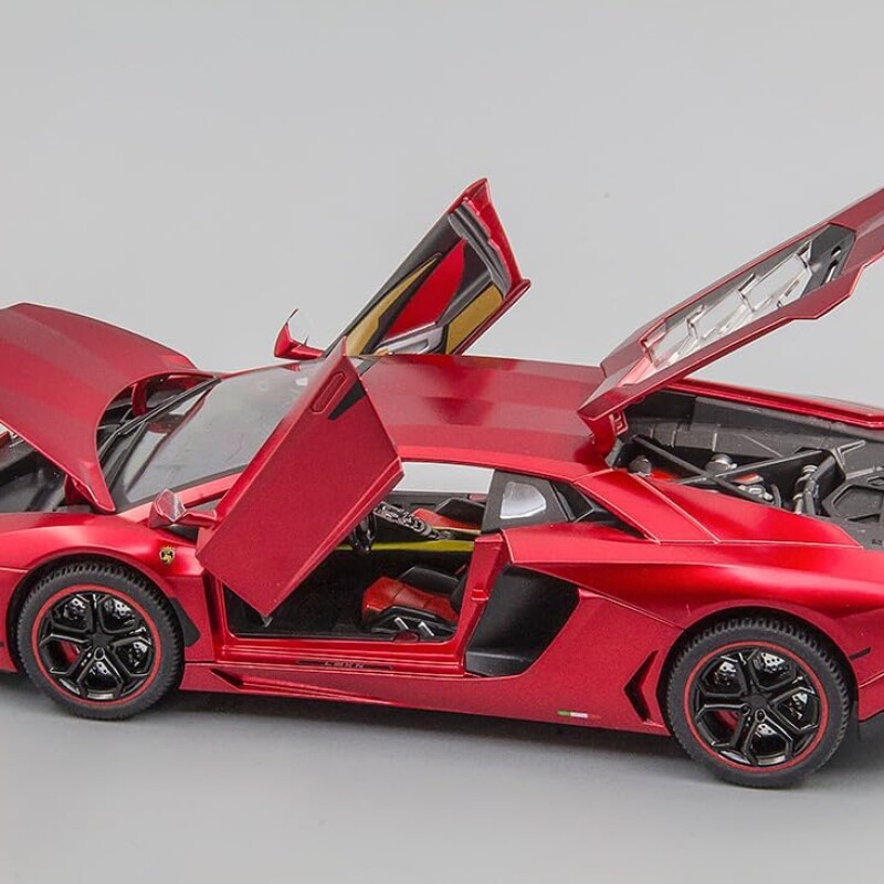 1:32 Scale Diecast Car Model Compatible for Lamborghini LP770 LP780 Toy Car, Zinc Alloy Pull Back Vehicle Toy with Sound--3