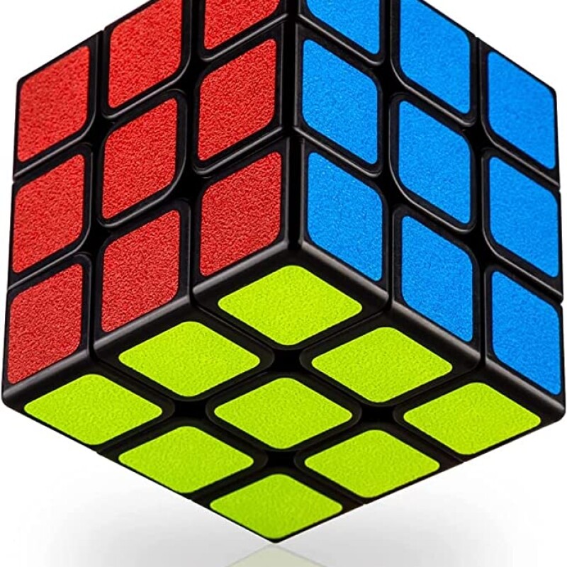 Rubix Cube, Speed Cube Smooth Turning Magic Cube 3x3x3 Brain Teaser Puzzle Cube Sticker (2.2 inches)--0