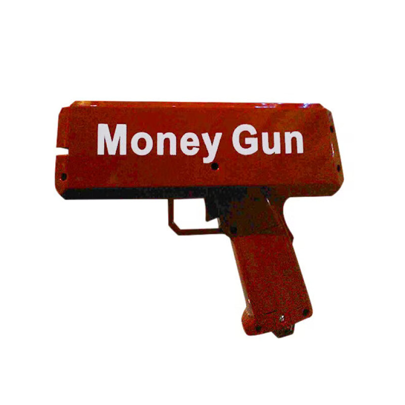 Super Gun Money Shooter 100 Pcs Prop Money, Fake Money Gun Toy Play Money for Party Birthday Club Gifts for Kids Adults--0
