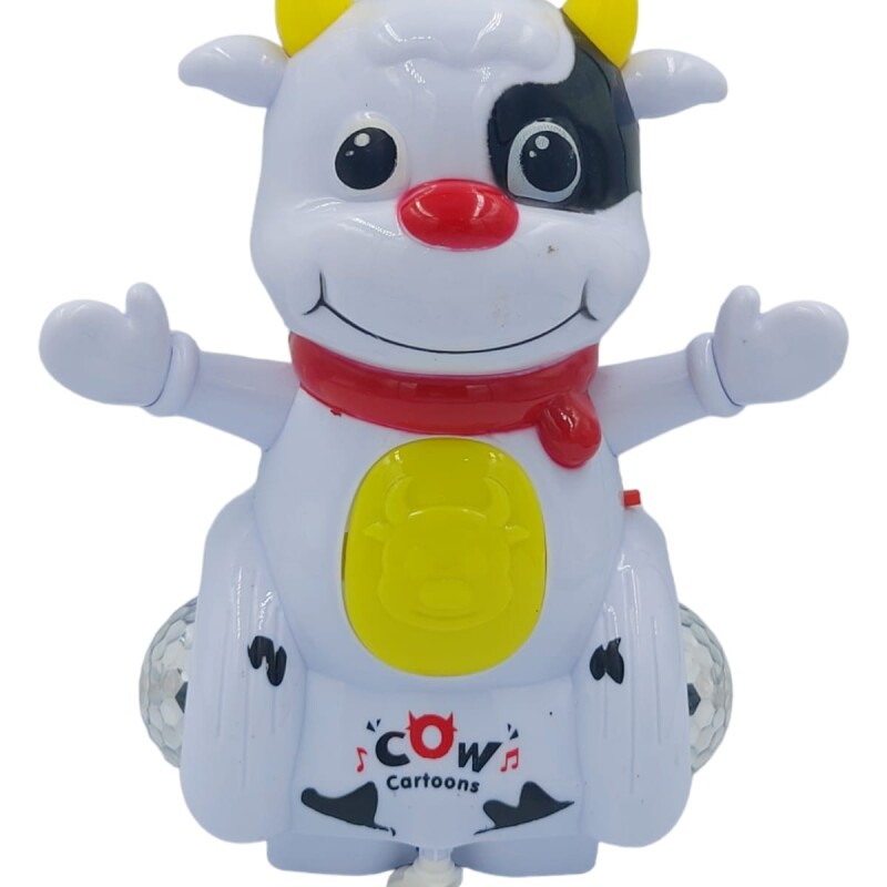Flashing Kids Robot Cow Toy, Electric Walking Cow Toy, for Kids Over 3 Years Old--0
