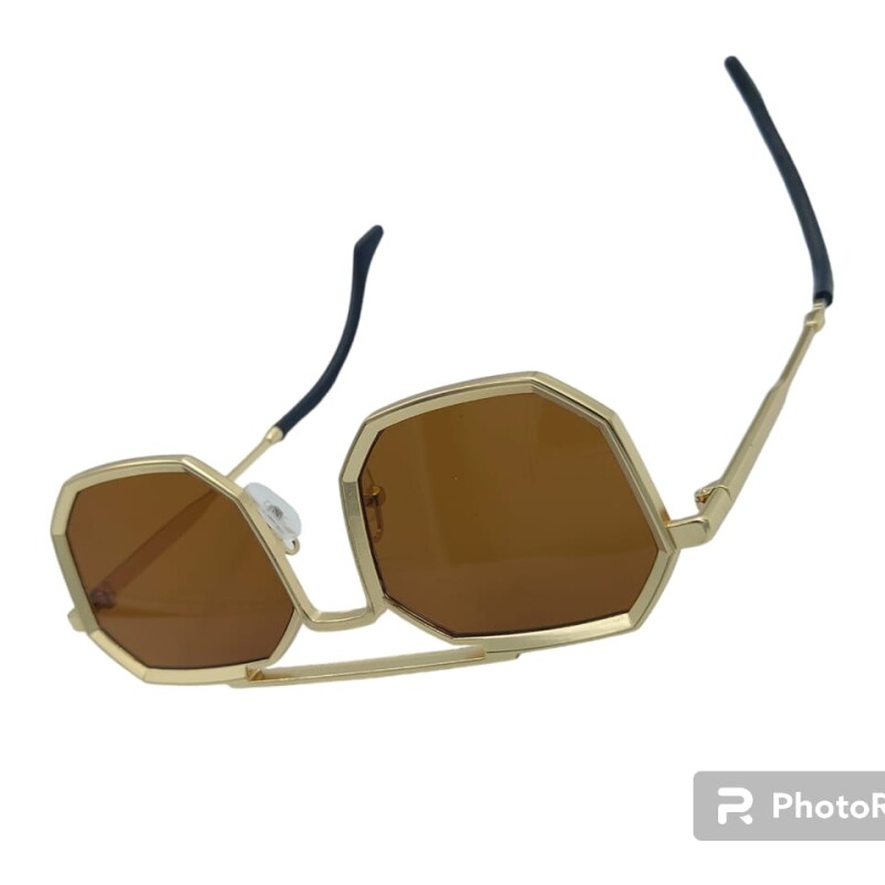 Oversized Square Sunglasses for unisex Hexagon Inspired Designer Style Shades--1
