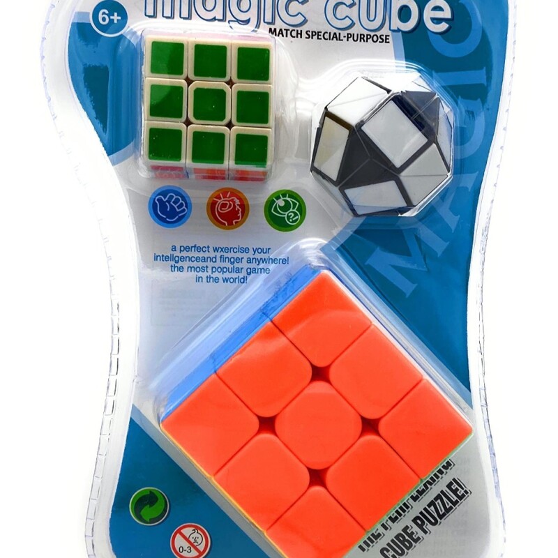 Magic 3in1Rubik cube3x3x3 (1 Big & 2 Small)--1