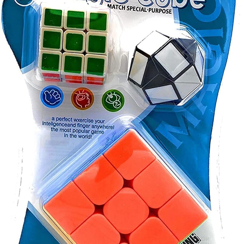 Magic 3in1Rubik cube3x3x3 (1 Big & 2 Small)--0