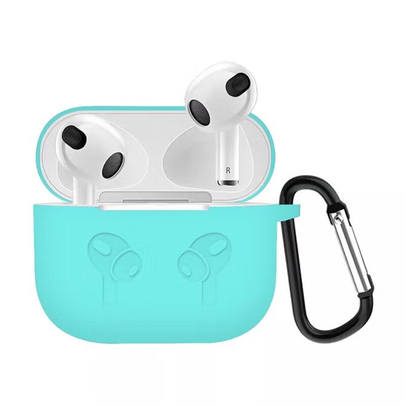 Silicone Case Cover For Apple AirPods Pro Turquoise--0