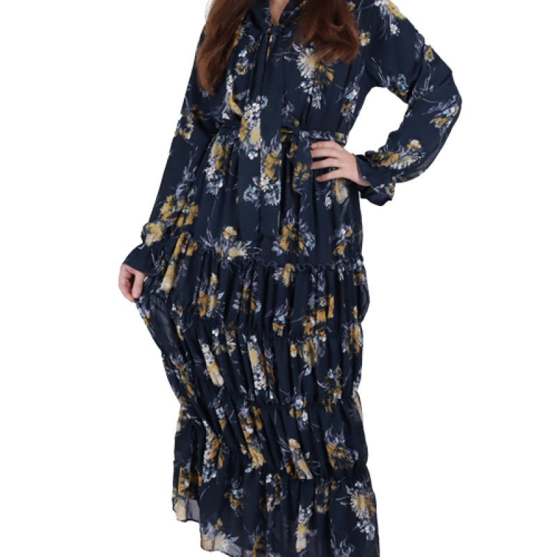 Women’s Unique Printed Maxi Dress--0