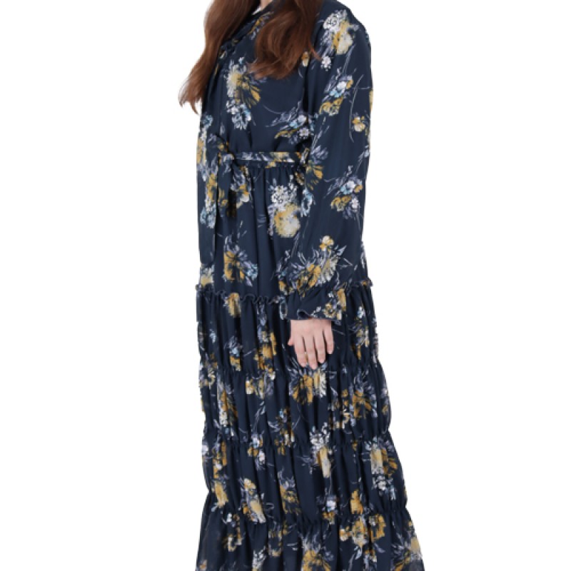 Women’s Unique Printed Maxi Dress--3