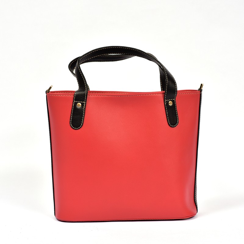 Red Women’s Shoulder Leather Handbag--0