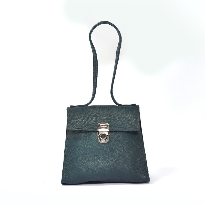 Small Shoulder Bag with Zipper Closure Retro Classic Clutch Tote HandBag for Women--2
