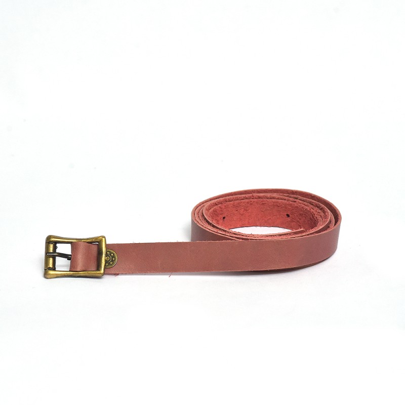Women's Genuine Leather Fashion Lengthened Pure Cowhide Trousers Belt Ladies Simple Casual All-match--1