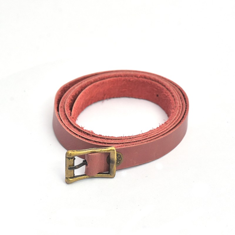 Women's Genuine Leather Fashion Lengthened Pure Cowhide Trousers Belt Ladies Simple Casual All-match--0