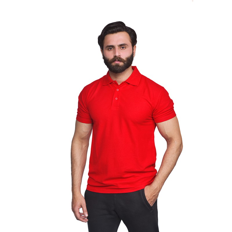 Men's Regular-Fit Half- Sleeves Polo Shirt--0