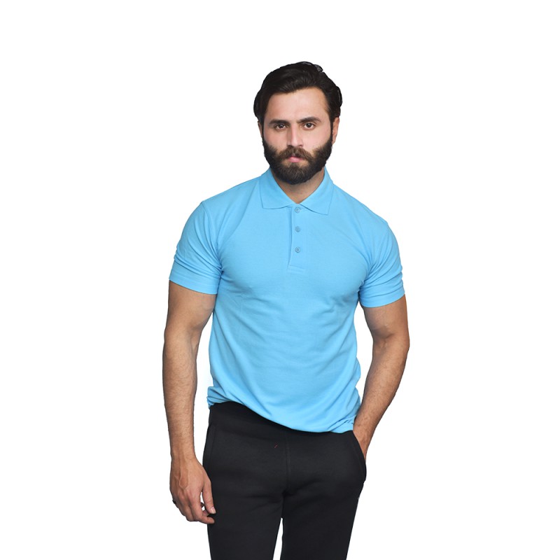 Essentials Men's Smart-Fit Half- Sleeves Polo Shirt--1
