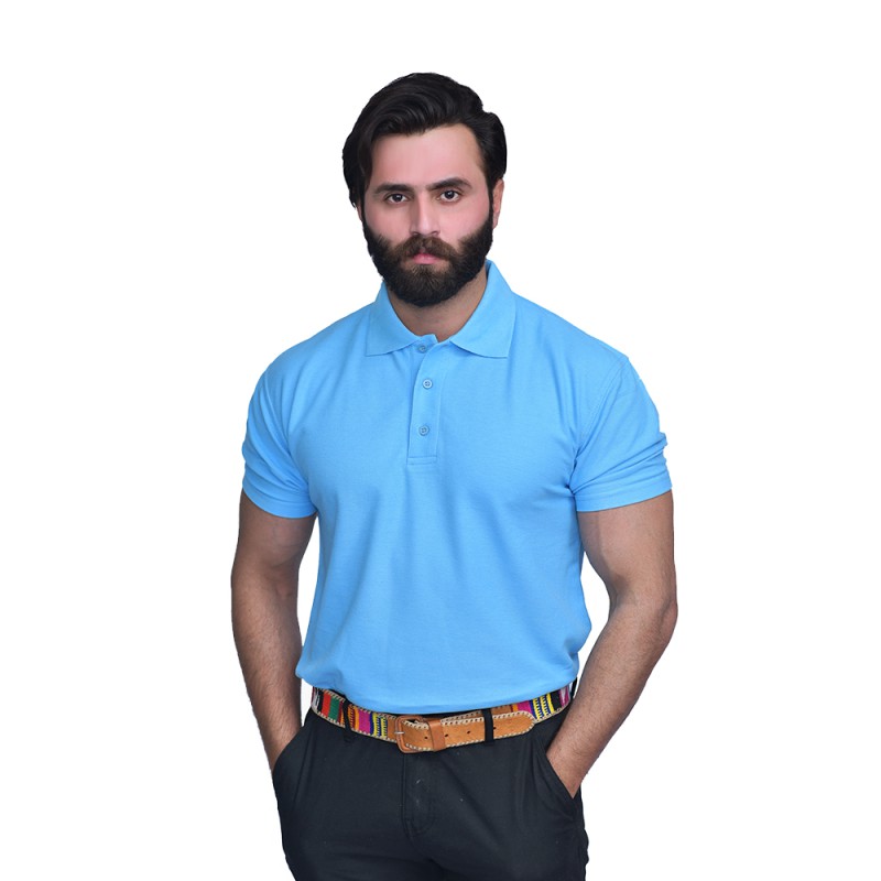 Essentials Men's Smart-Fit Half- Sleeves Polo Shirt--0