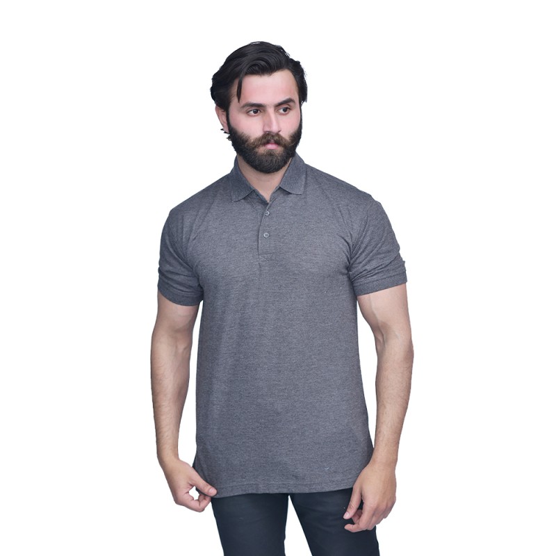 Men's Short- Sleeves Slim-Fit Polo Shirt--2