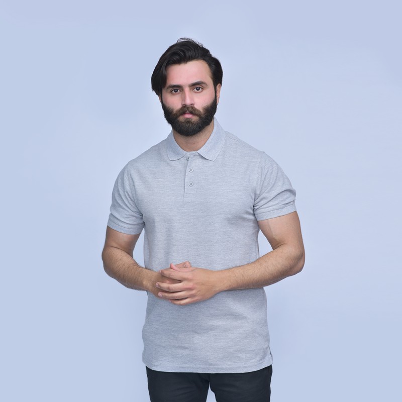 Men's Half Sleeves Pique Polo Shirt--2