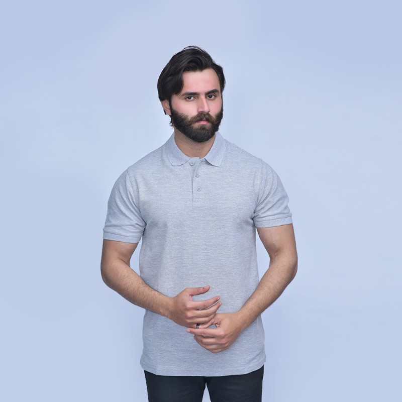 Men's Half Sleeves Pique Polo Shirt--1