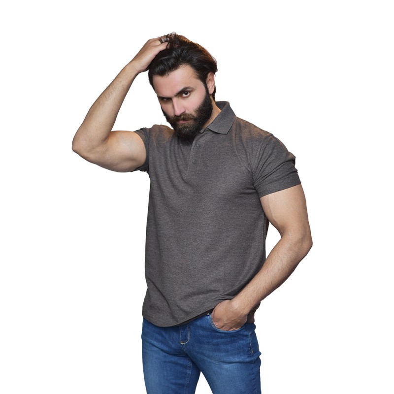 Men's Short- Sleeves Slim-Fit Polo Shirt--4