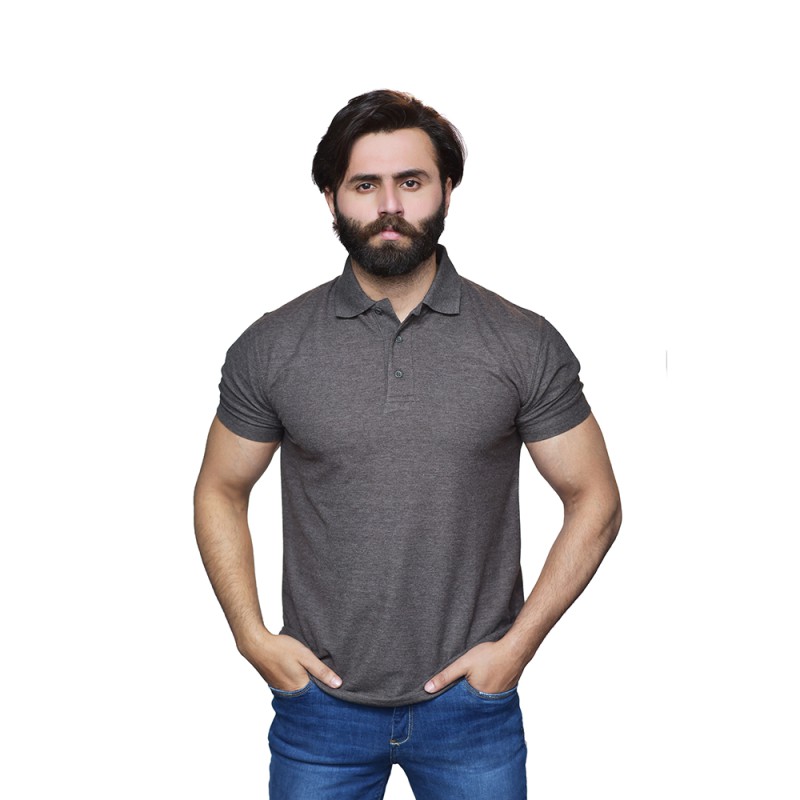 Men's Short- Sleeves Slim-Fit Polo Shirt--3