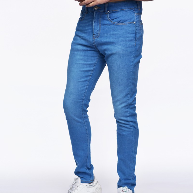 Men's Skinny Hip Hop Denim Jeans--0