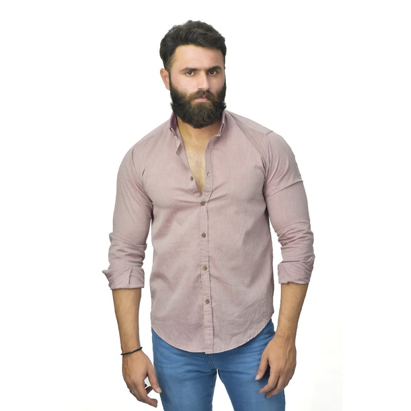 Men's Wrinkle Free Full Sleeve Button Down Shirt--0
