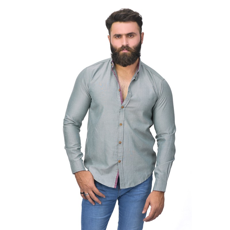 Men's Standard-Fit Full-Sleeve Shirt--0