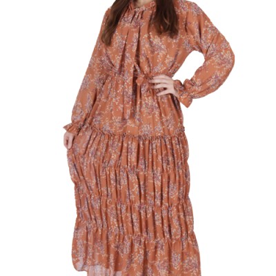 Women’s Full Sleeve Printed Maxi Dress