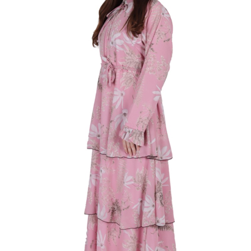 Women’s Best Long Sleeve Printed Maxi Dress--3