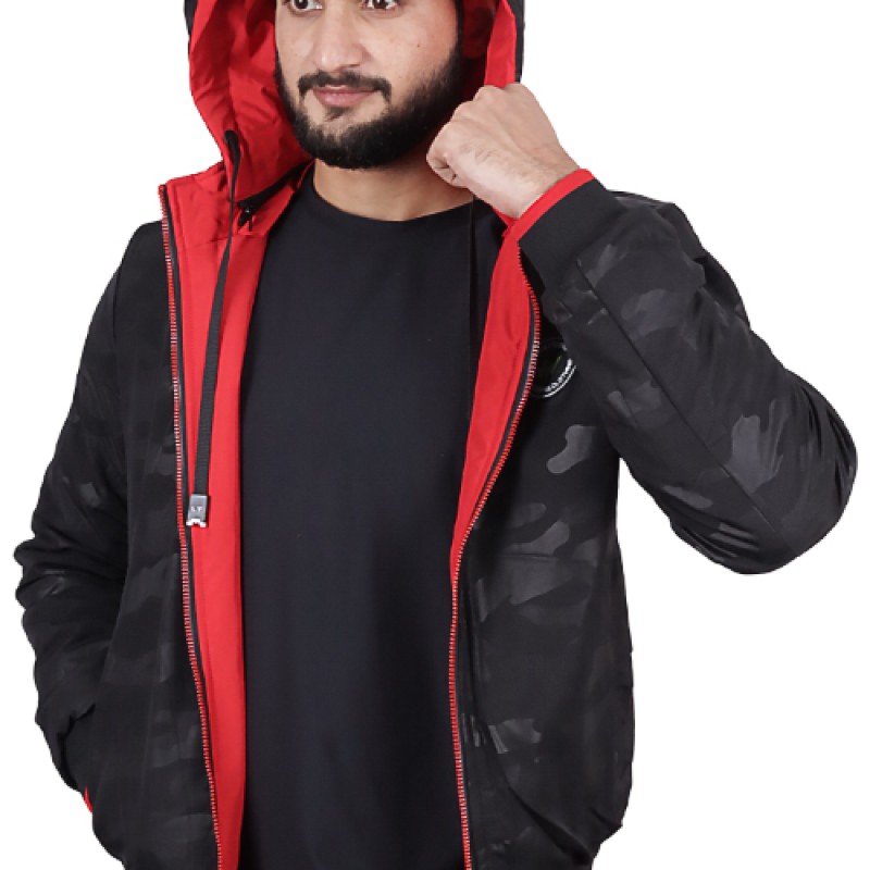 Minora Men's Double-Sided Windproof Jacket With Hood--4