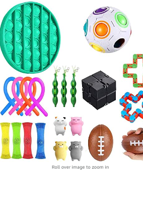 22 Pack Sensory Fidget Toys Set, Relieves Stress and Anxiety Fidget Toy, Stress Relief Hand Toys for Kids and Adults
