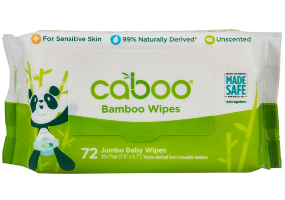 Caboo Tree Free Bamboo Baby Wipes, 72 Piece