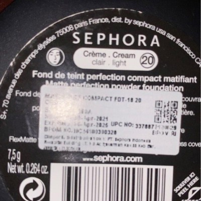 SEPHORA - Matte Perfection Powder Foundation shade 20 - Original - SEPHORA Powder