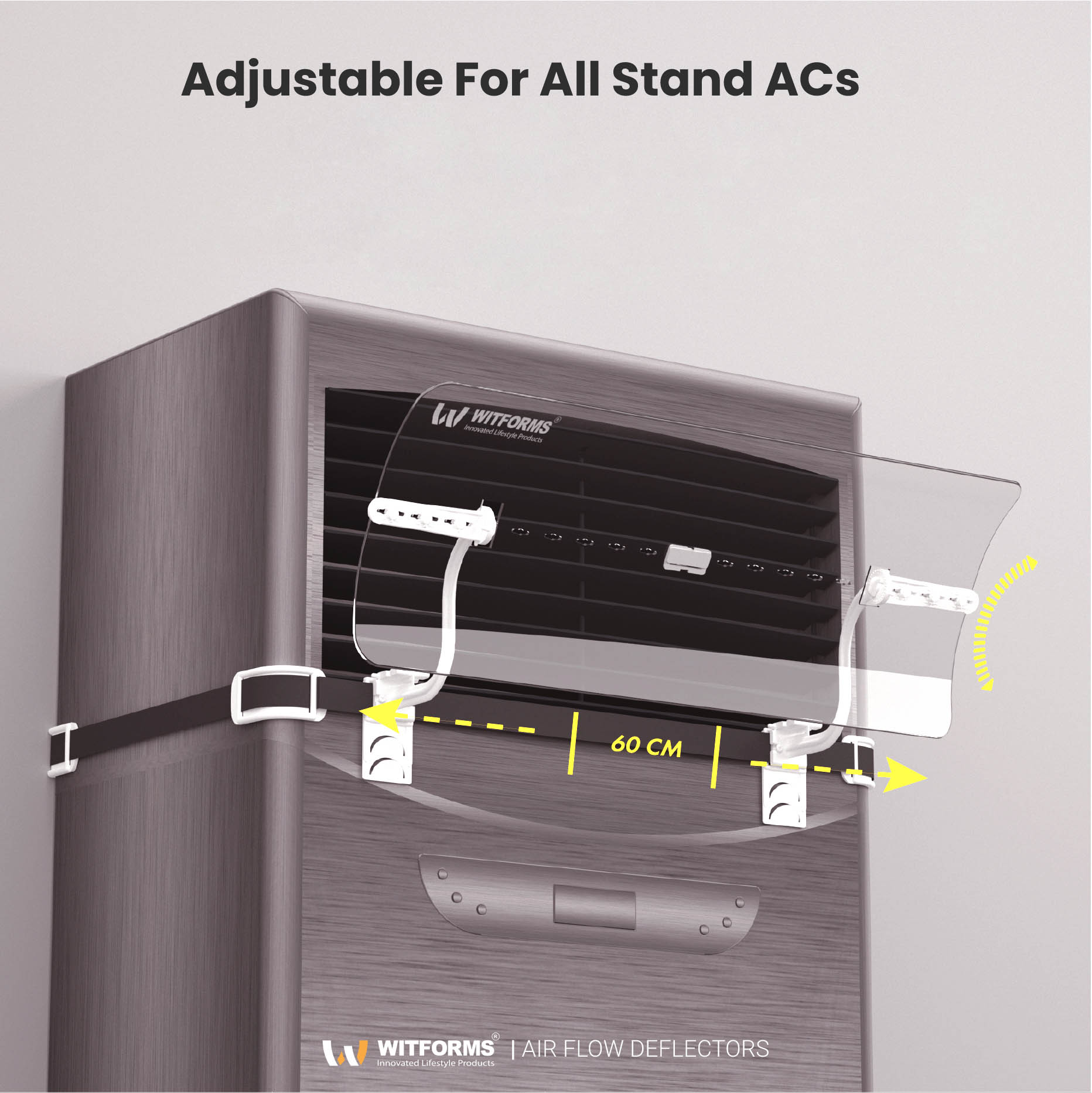 Witforms Stand Air Conditioner Deflector Central AC Air Flow Deflector Prevent The Cold Air from Blowing
