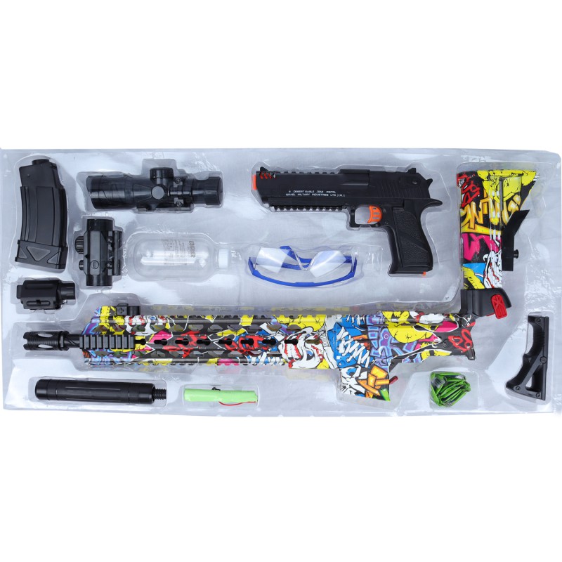 Electric with Gel Ball Blaster, Eco-Friendly Splatter Ball Blaster Automatic, with Water Beads and Goggles, for Outdoor--1