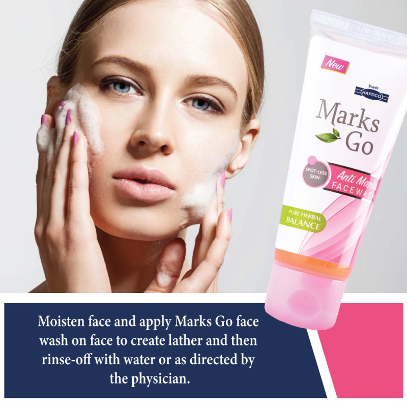 Minora Anti Marks Go Face Wash Pure Herbal Spot Less Skin--1