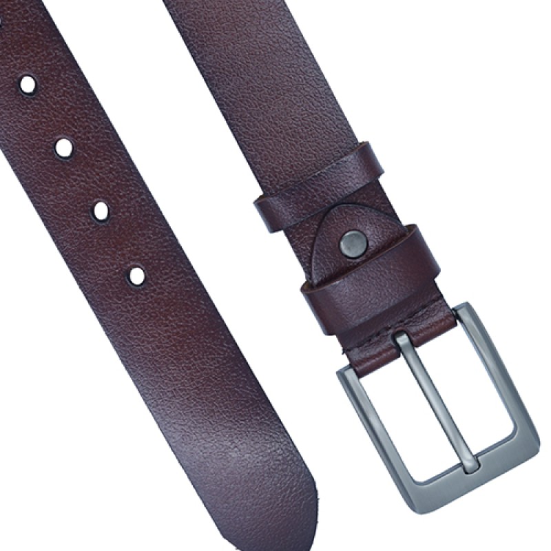 Minora Leather Belt For Men With Prong Buckle--2
